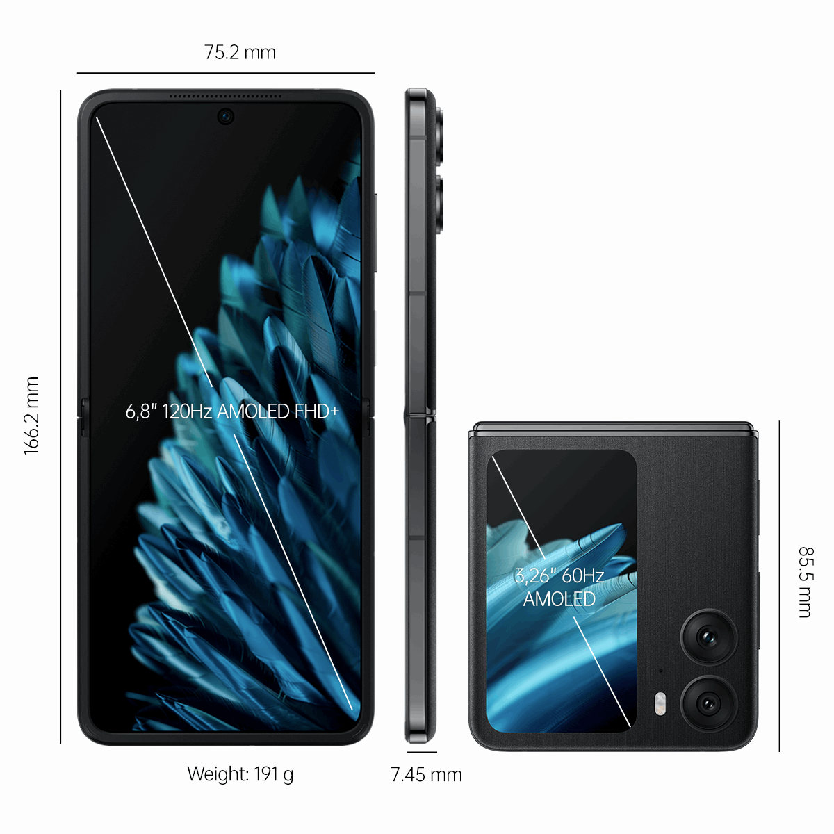 OPPO Find N2 Flip | Bonus HP Sprocket Printer