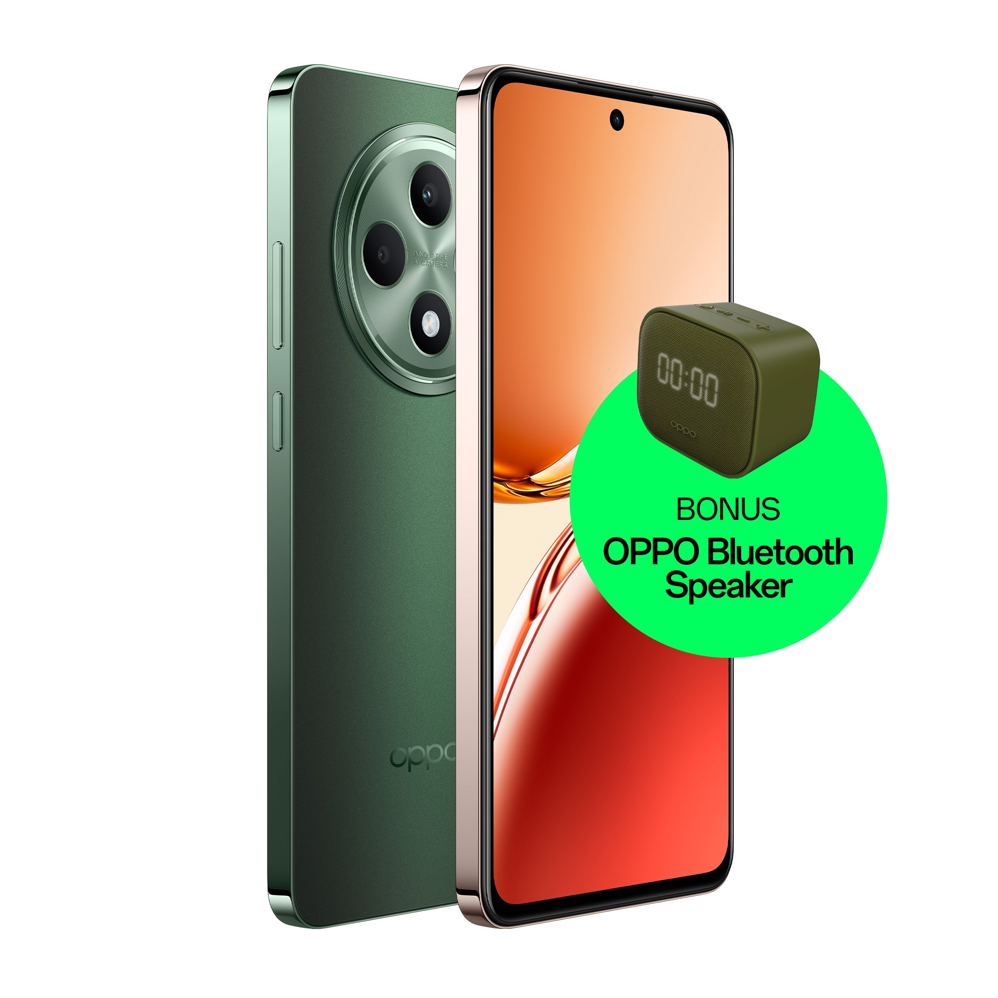 OPPO Reno12 F 5G | Bonus OPPO Bluetooth Speaker